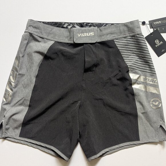 NWT Virus Disaster V2 Shorts Mens 34 Grey Performance MMA Bodybuilding - Picture 1 of 4
